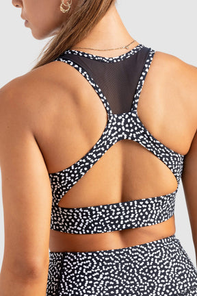 Top Breeze Mesh - Preto Estampado Animal Print