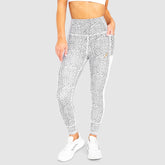 Calça Legging Breeze Mesh - Branco Estampado Animal Print