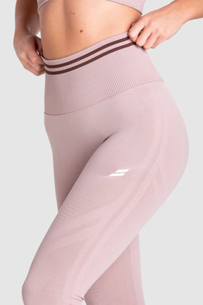 Calça Legging Scrunch Sem Costura com Franzido - Rosê Mocha