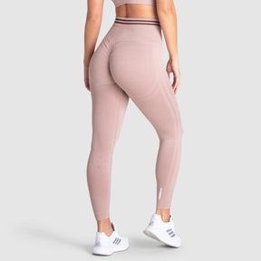 Calça Legging Scrunch Sem Costura com Franzido - Rosê Mocha