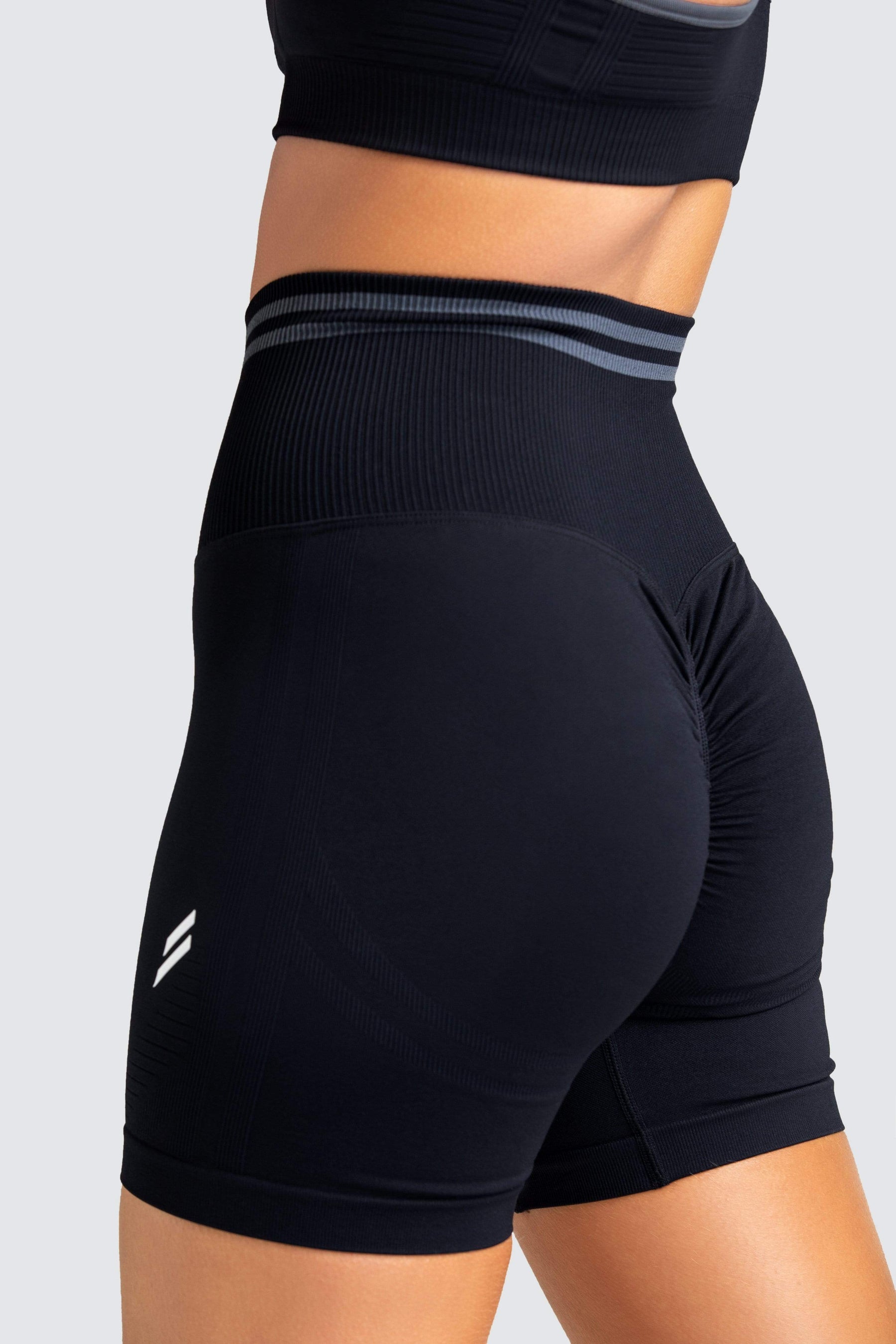 Shorts Sem Costura Flexy  - Preto Intenso