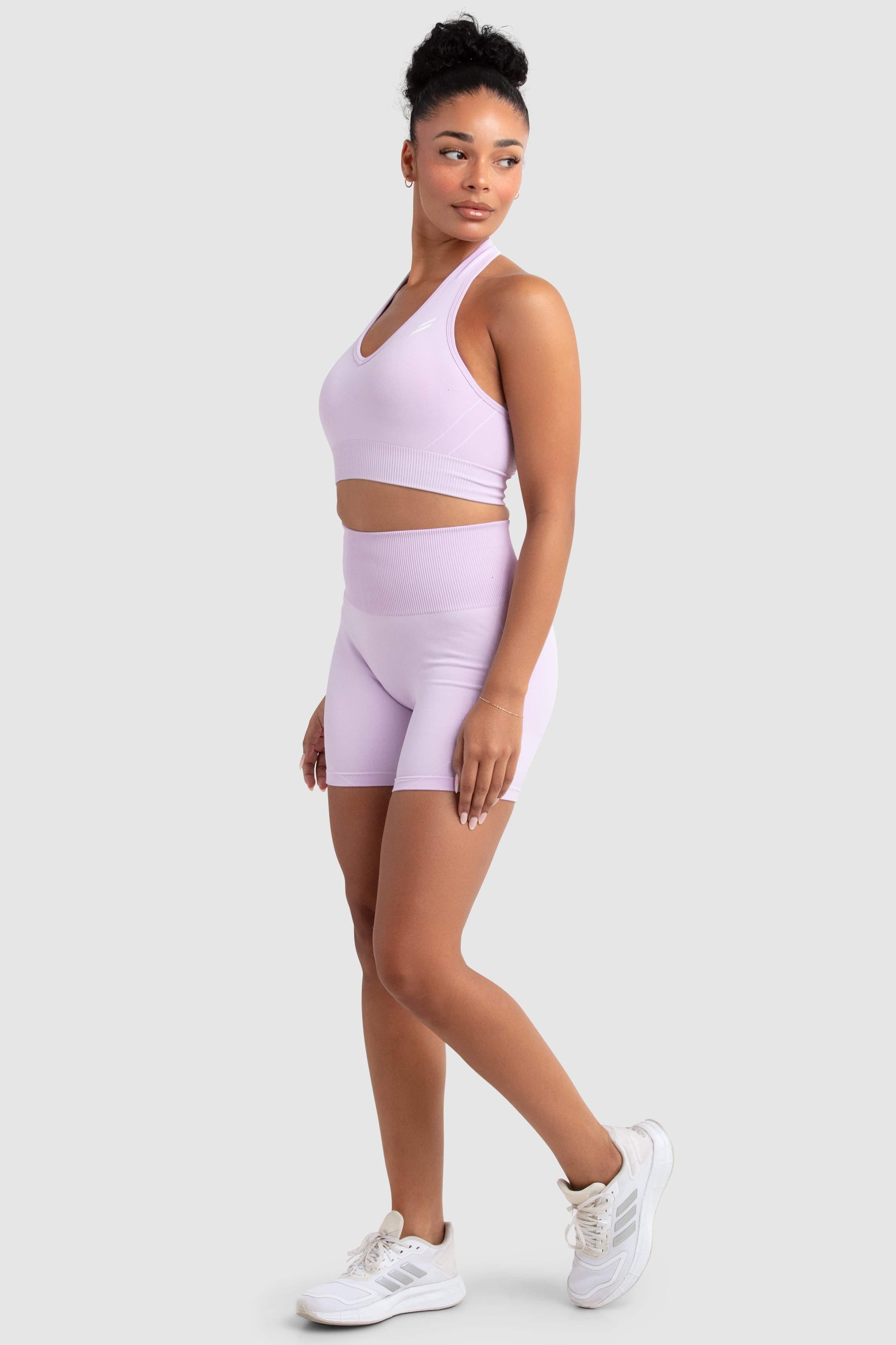 Cropped com Decote Halter Hyperflex - Lilás