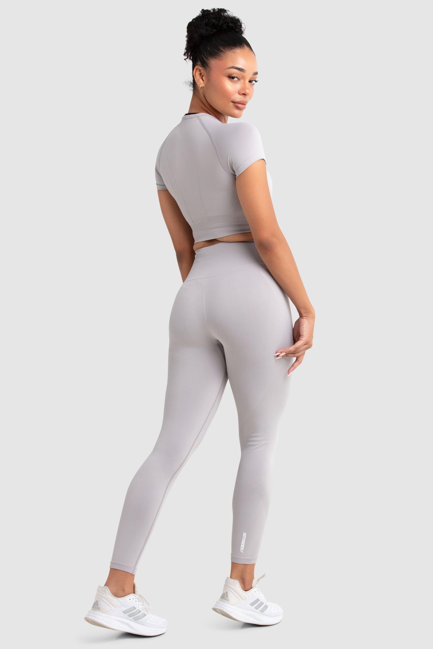 Conjunto Top e Calça Legging Hyperflex - Cinza Claro