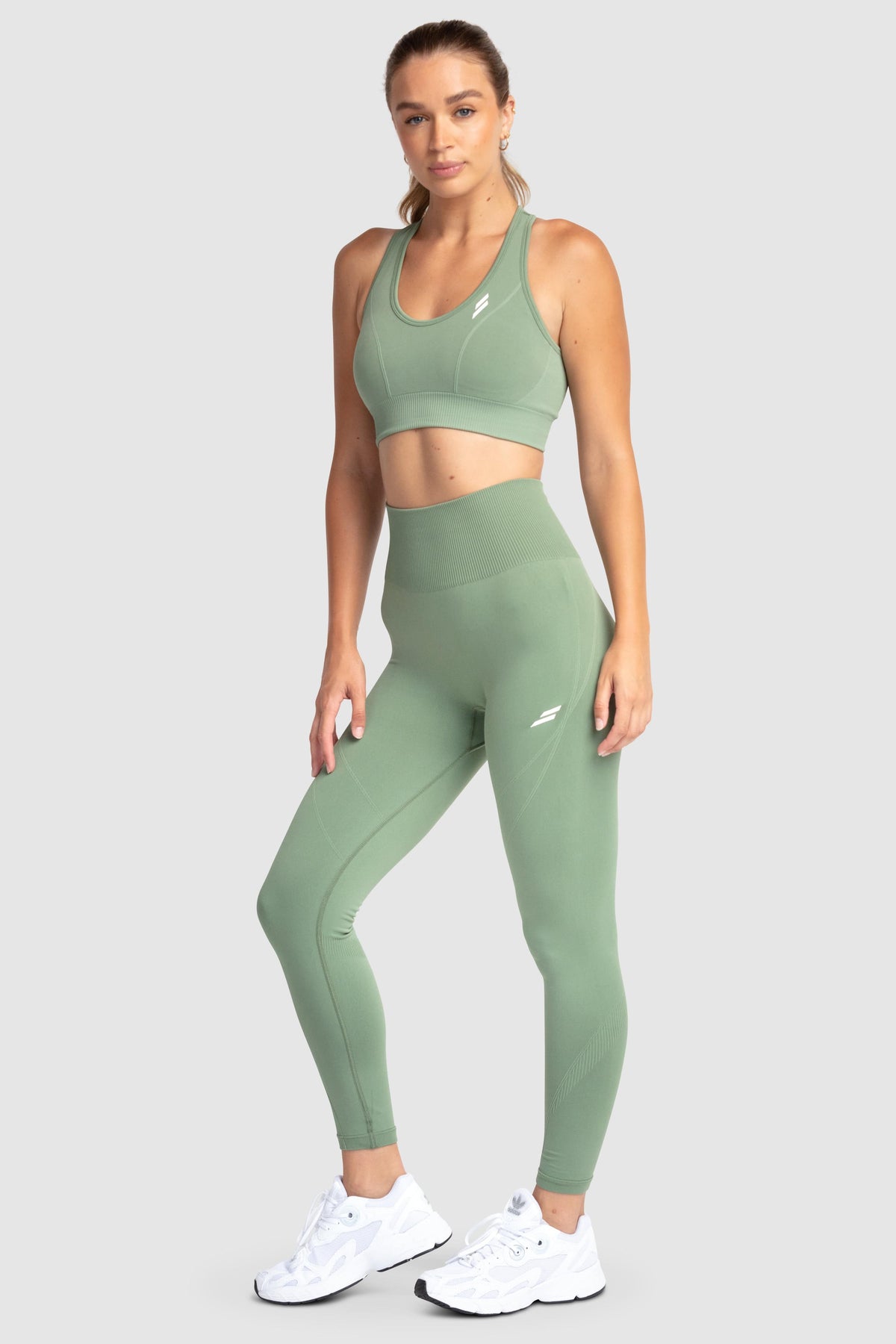 Conjunto Top e Calça Legging Hyperflex - Verde Cáqui