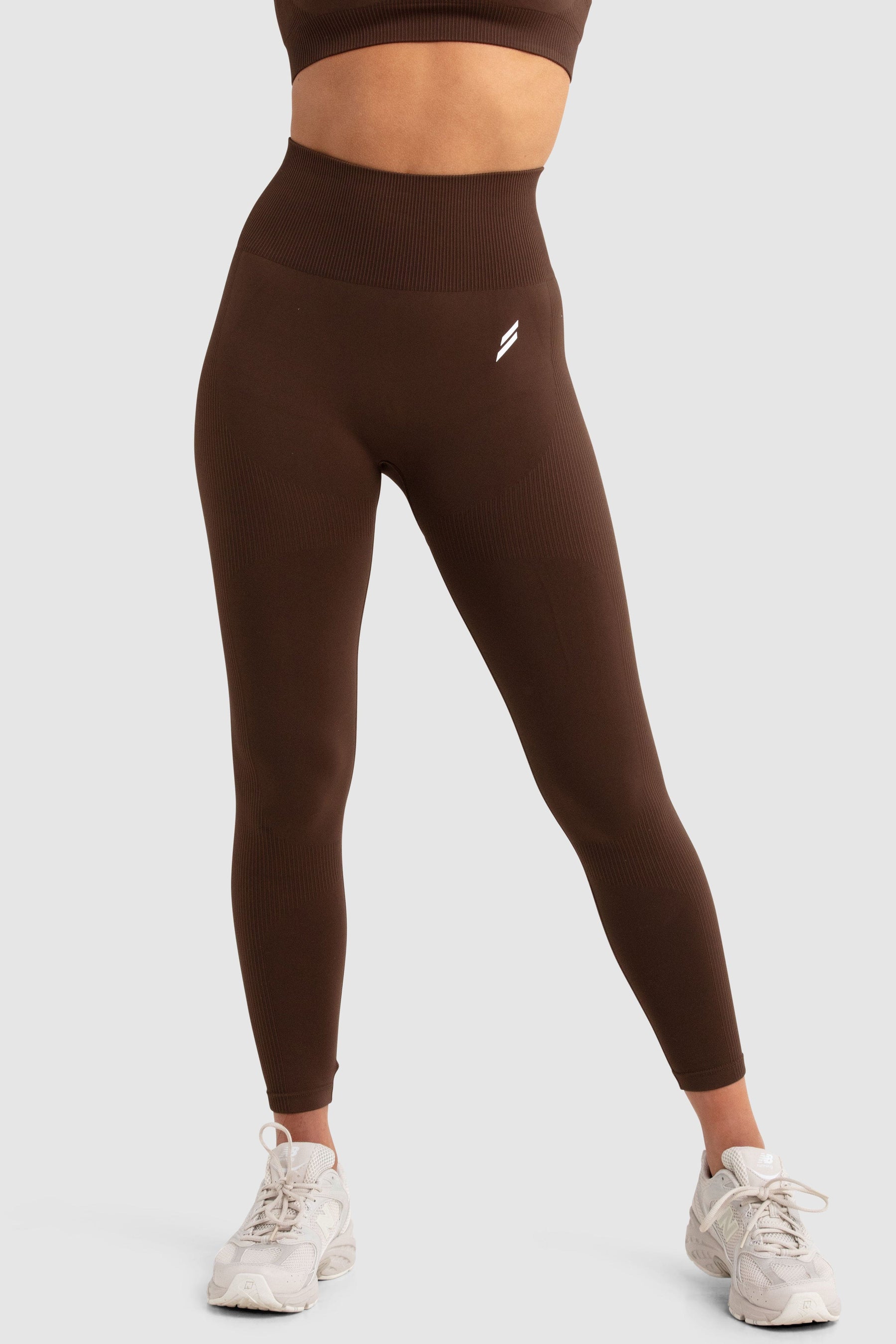 Calça Legging Impact Sem Costura - Café