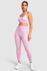 Conjunto Top e Calça Legging Impact Solid - Rosa Pastel