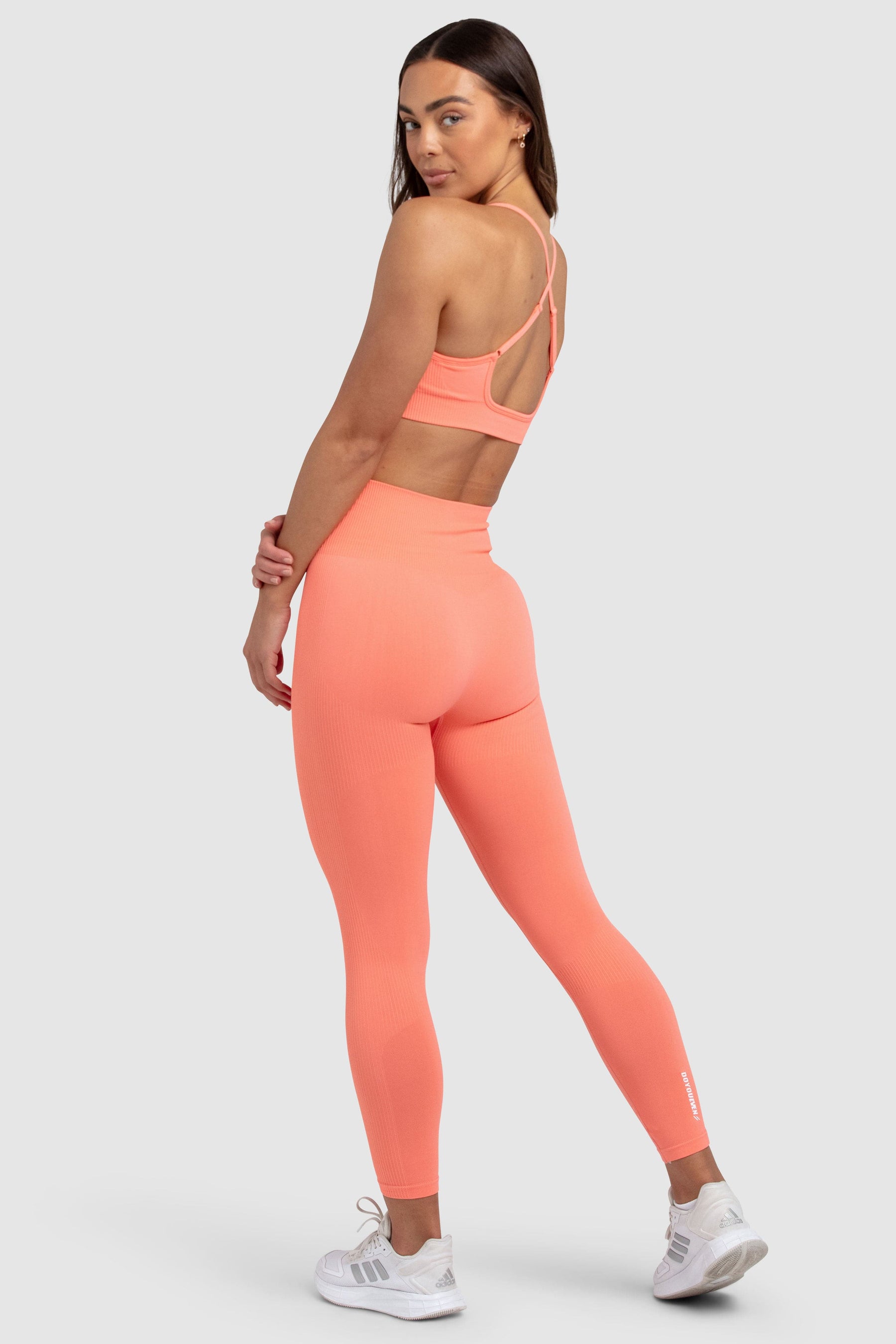 Conjunto Top e Calça Legging Impact Solid  - Pêssego