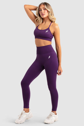 Calça Legging Impact Sem Costura - Ameixa