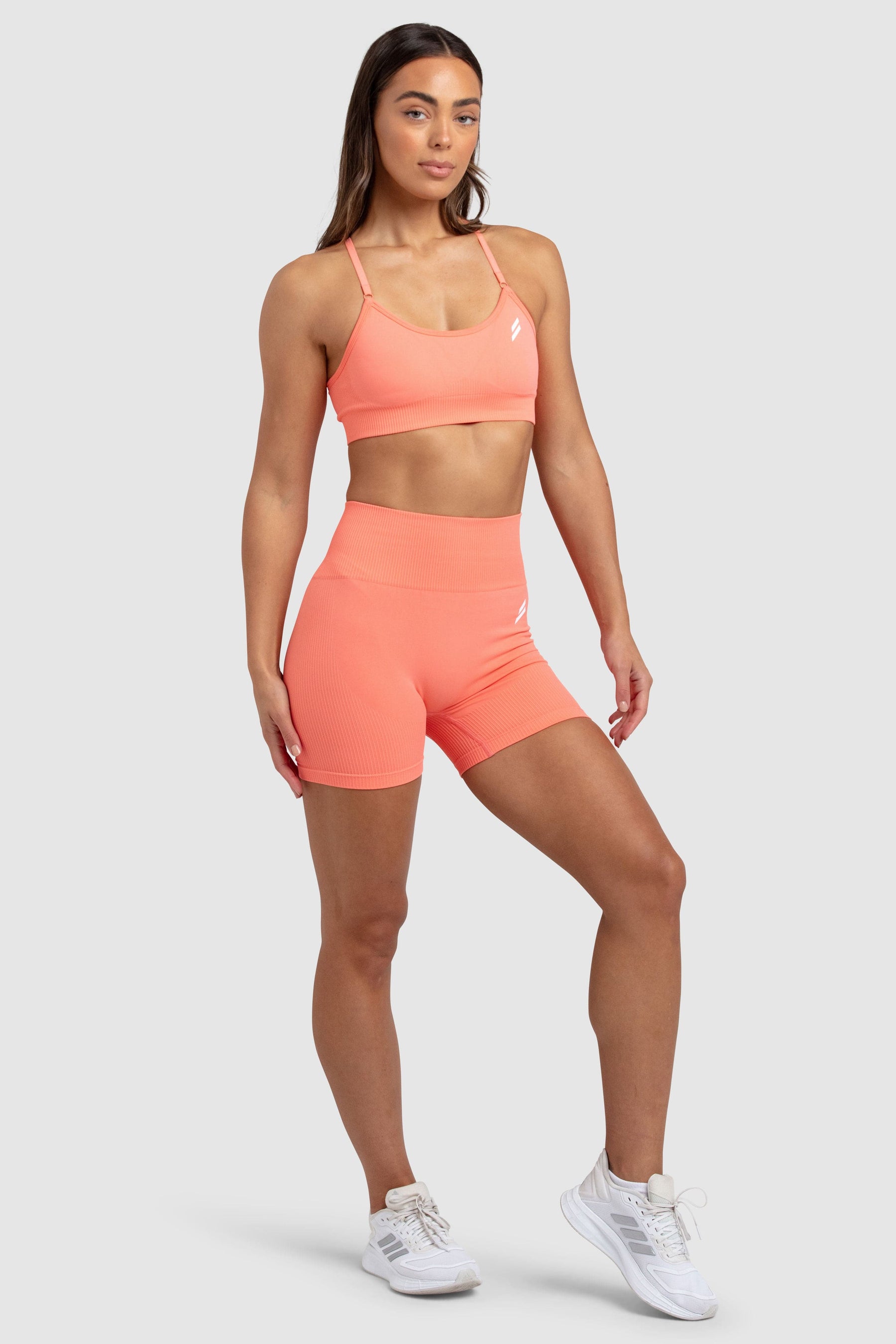 Conjunto Top e Shorts Impact Solid - Pêssego