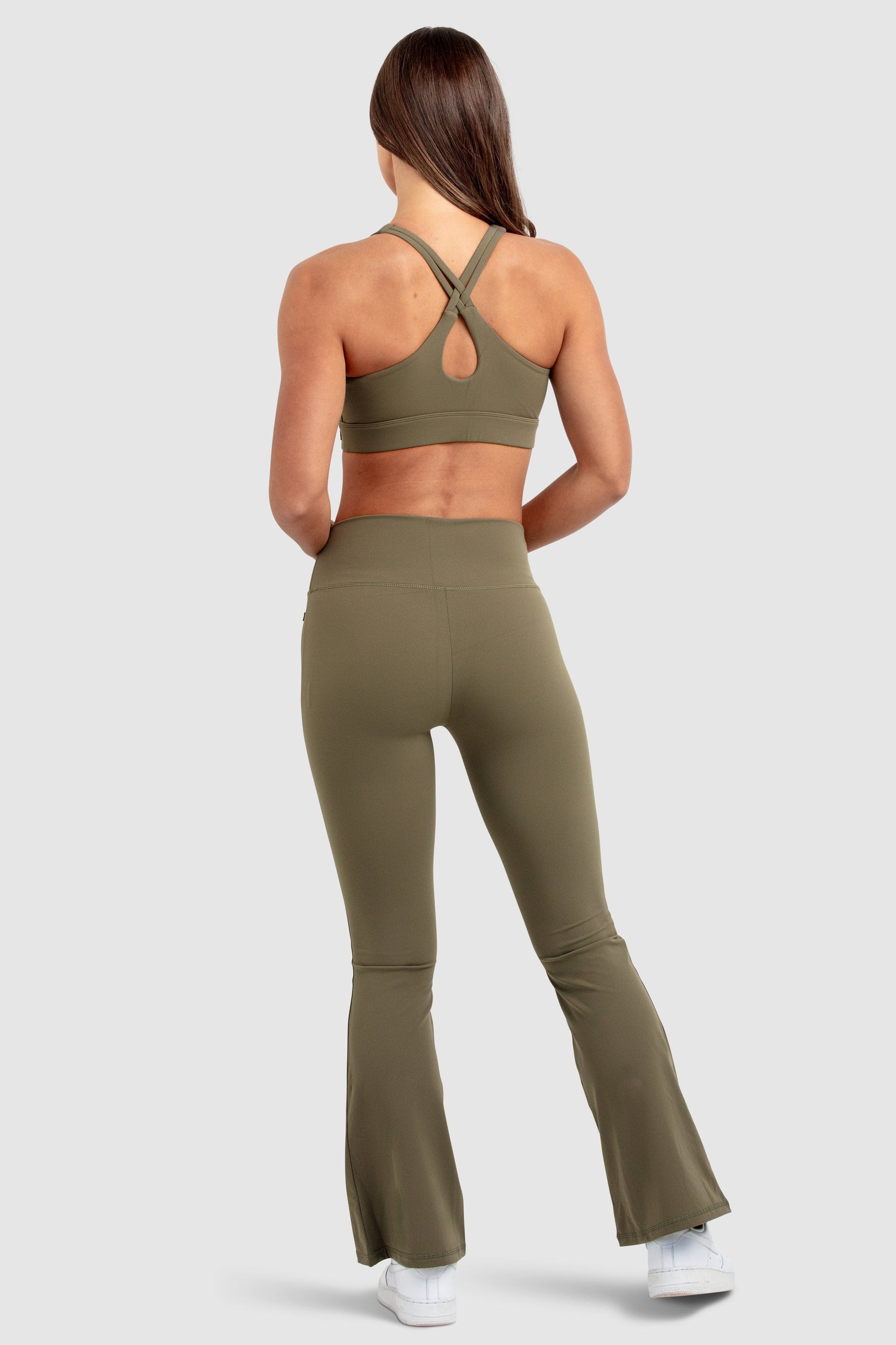 Calça Legging Flare MotionSoft - Cáqui