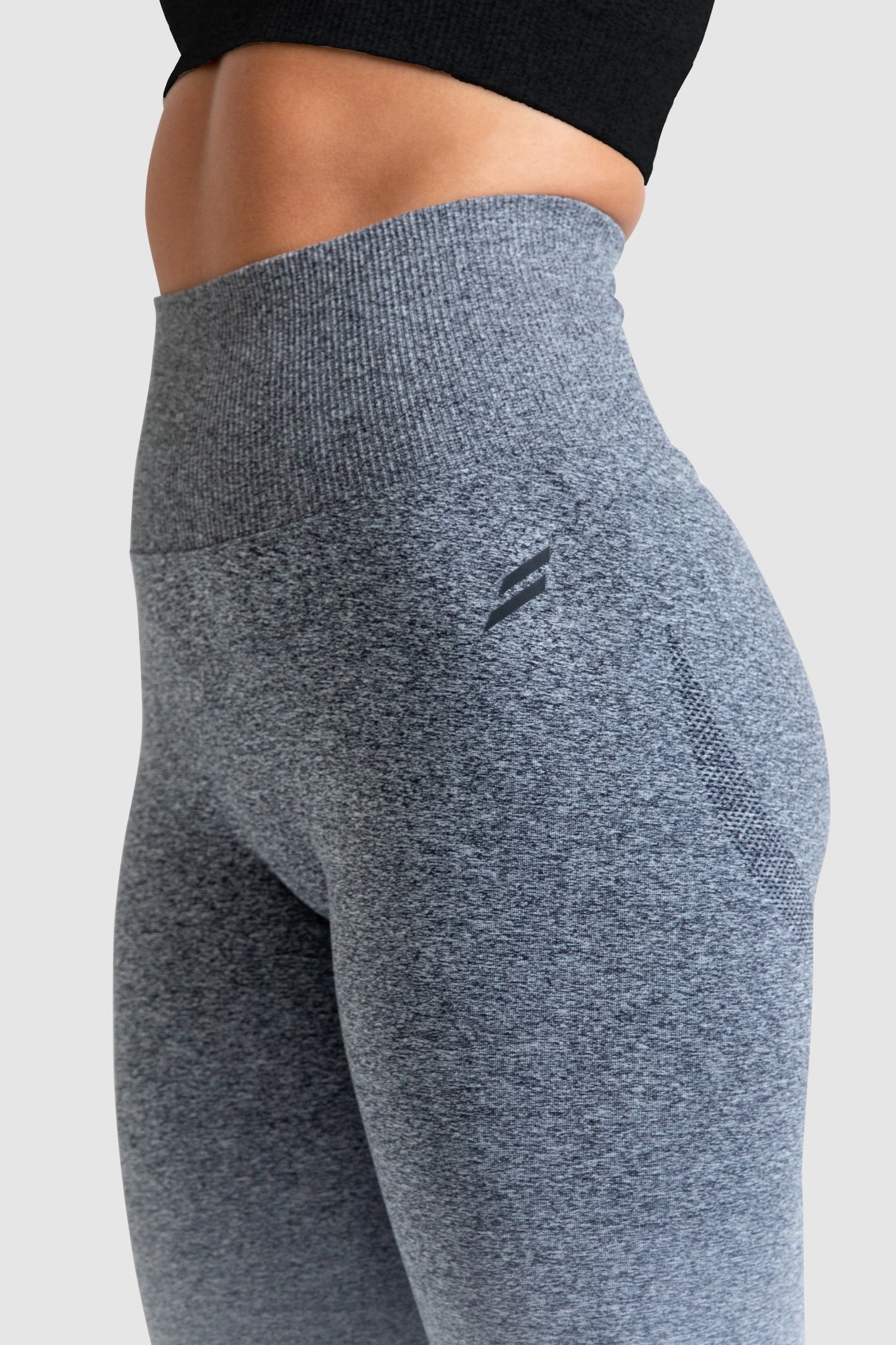 Calça Legging Ombré Scrunch Sem Costura- Cinza