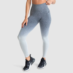 Calça Legging Ombré Scrunch Sem Costura- Cinza