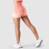 Shorts Ombre Scrunch Sem Costura - Coral