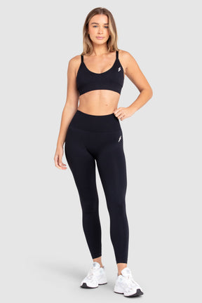 Calça Legging Scrunch Sem Costura - Preta