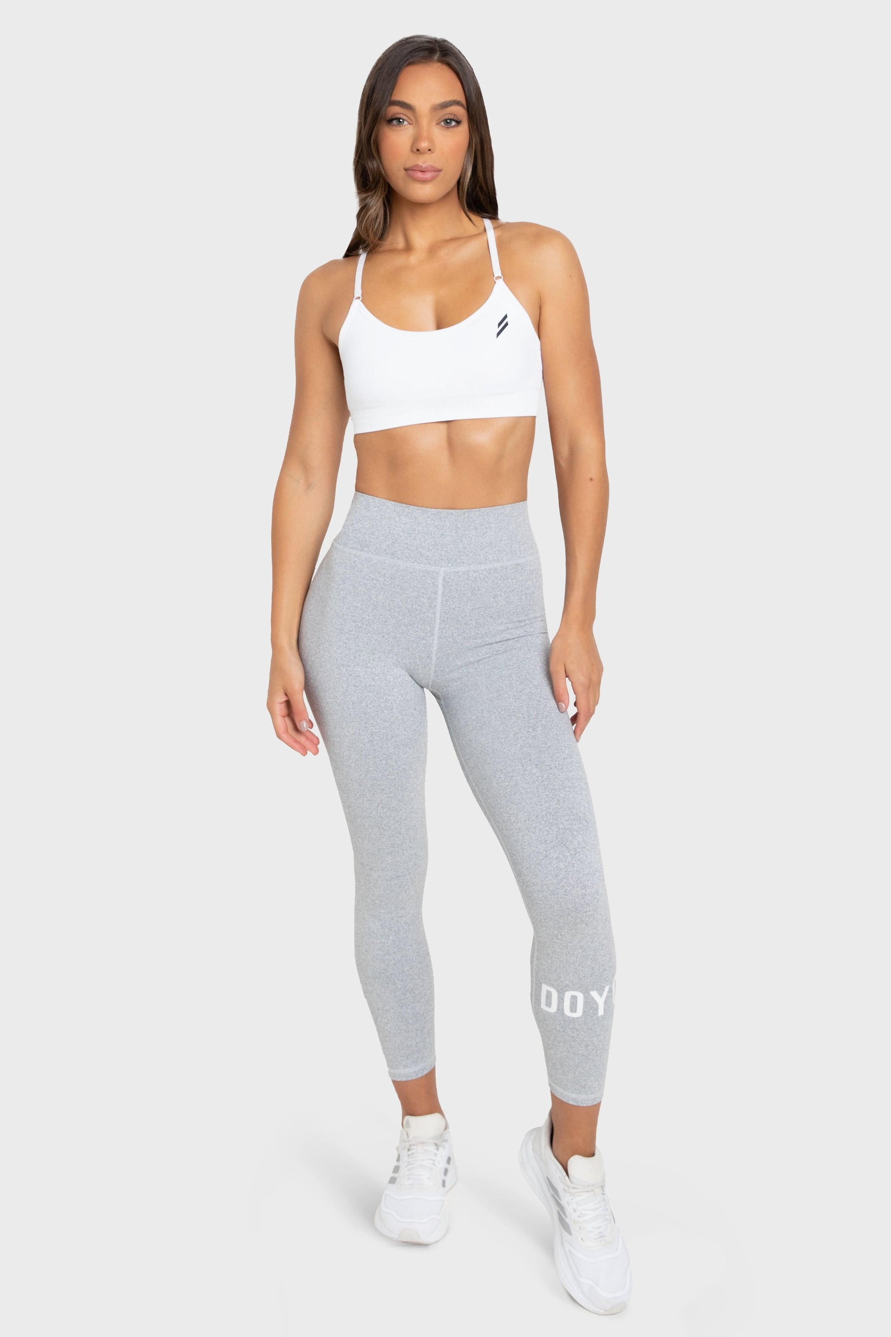 Calça Legging Stretch-Lite Sem Costura - Cinza