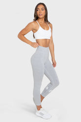 Conjunto Top e Calça Legging Stretch-Lite Sem Costura - Cinza