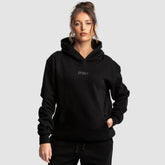 Moletom Com Capuz Feminino Relaxed Fit - Preto