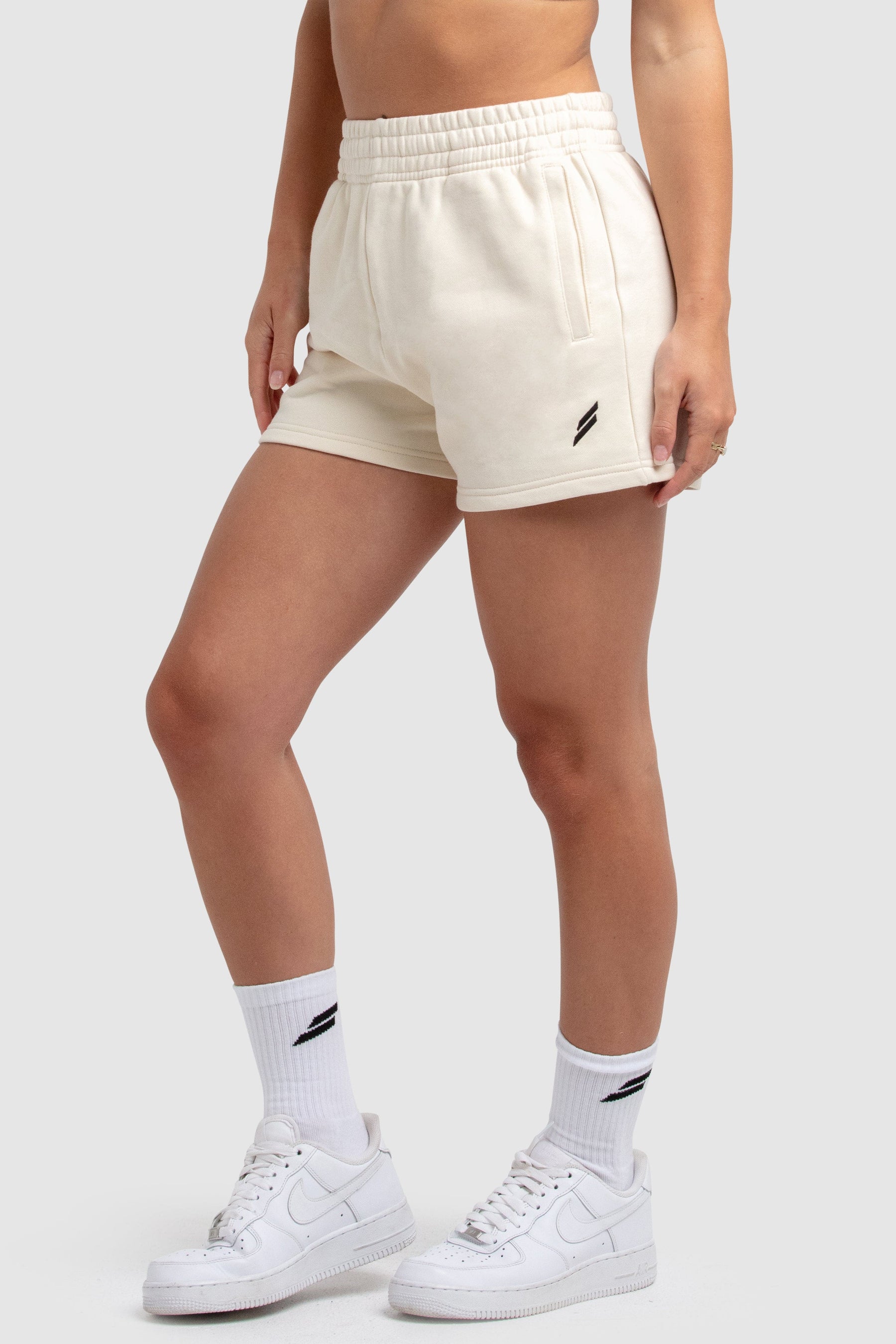 Shorts Essencial de Algodão Feminino - Creme