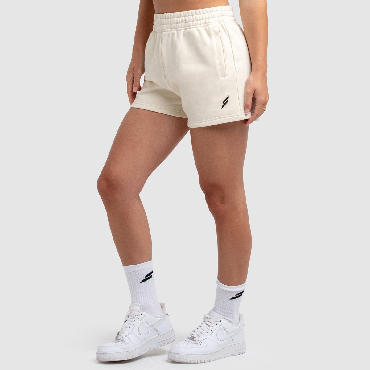 Shorts Essencial de Algodão Feminino - Creme