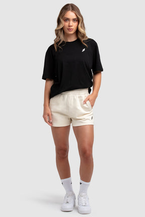 Shorts Essencial de Algodão Feminino - Creme