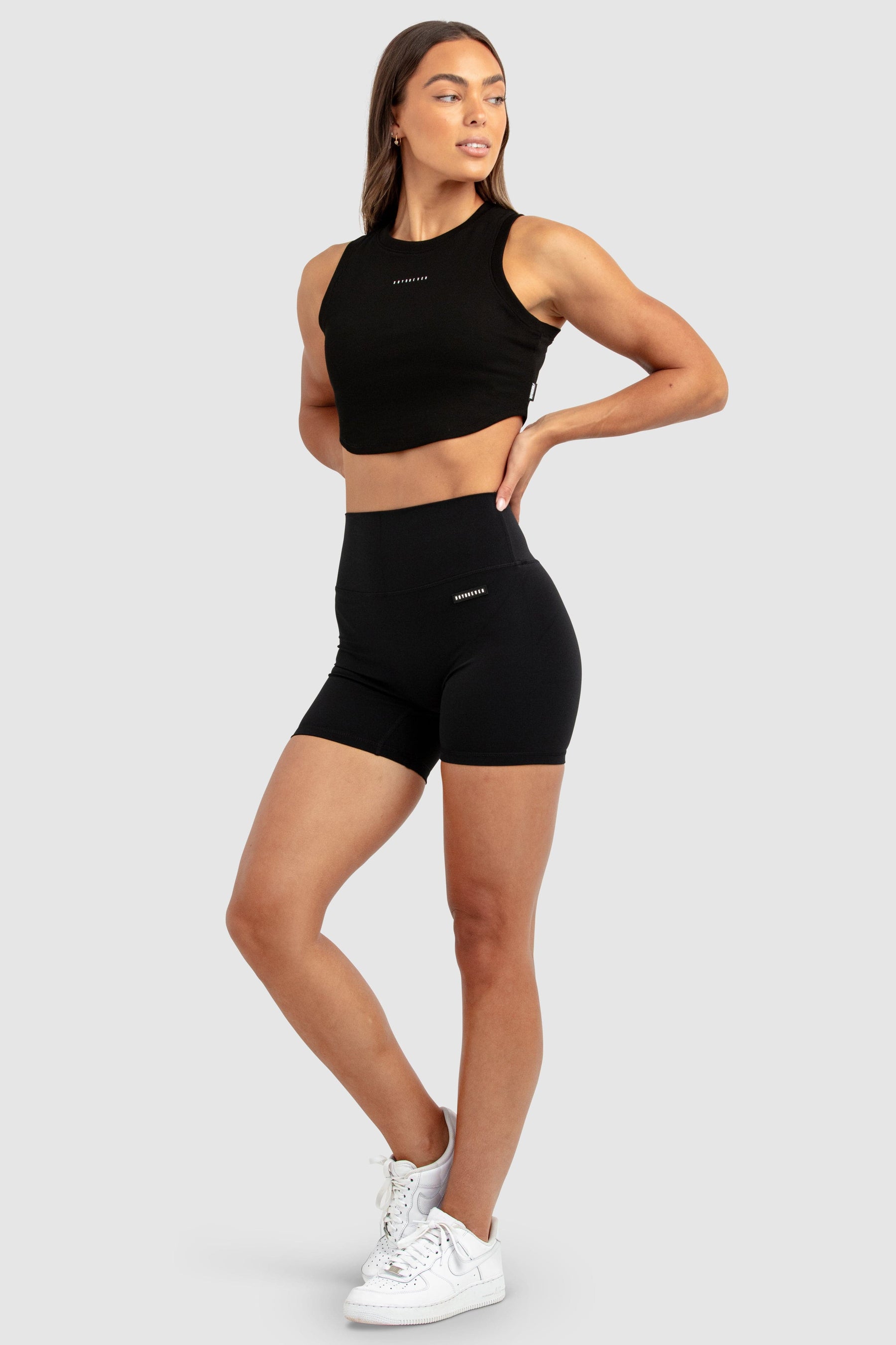 Cropped Regata Feminino Scoop - Preto