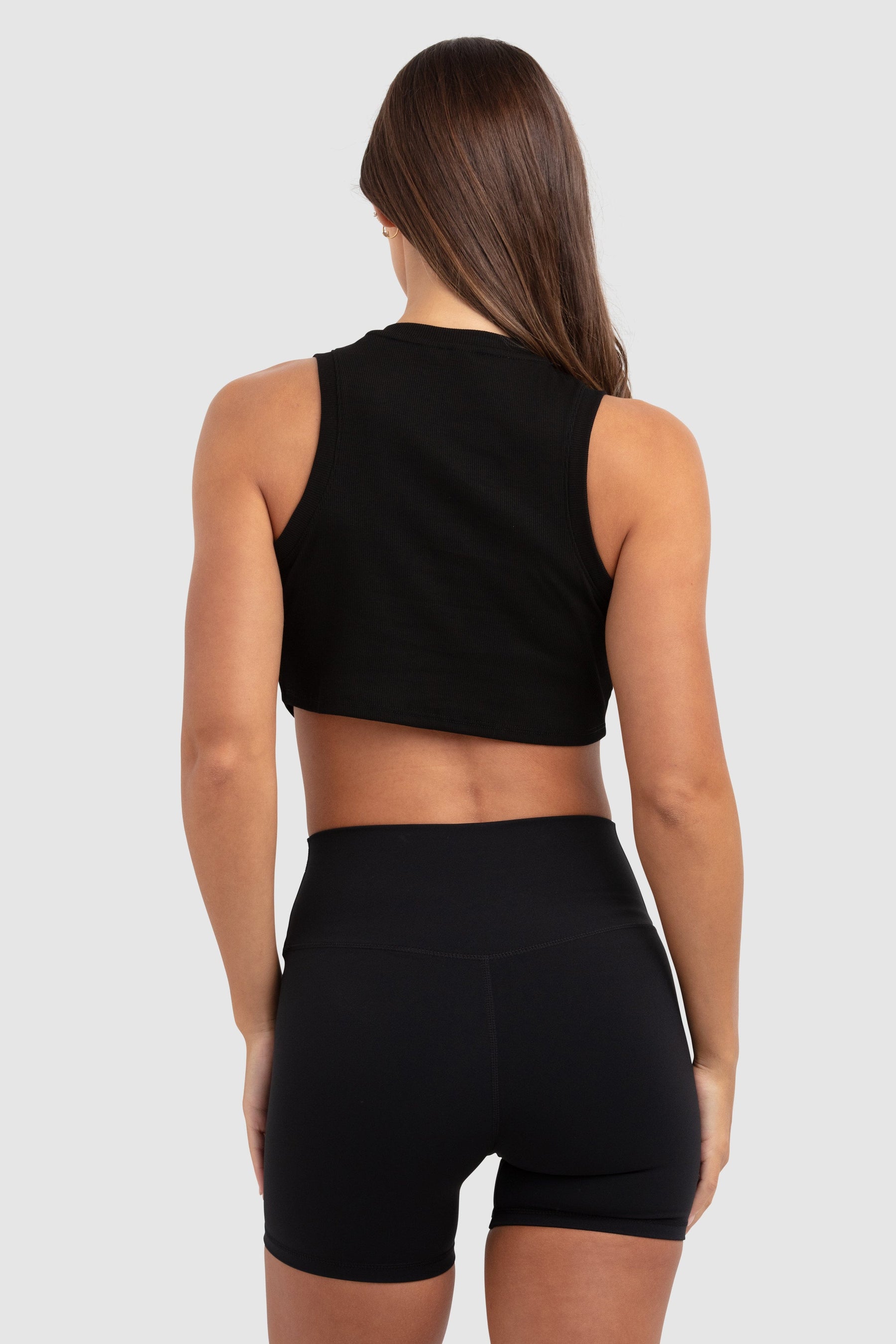 Cropped Regata Feminino Scoop - Preto