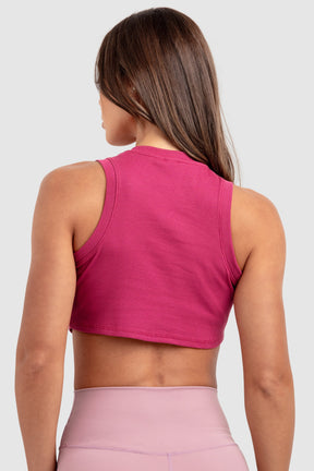 Cropped Regata Feminino Scoop - Rosa Profundo