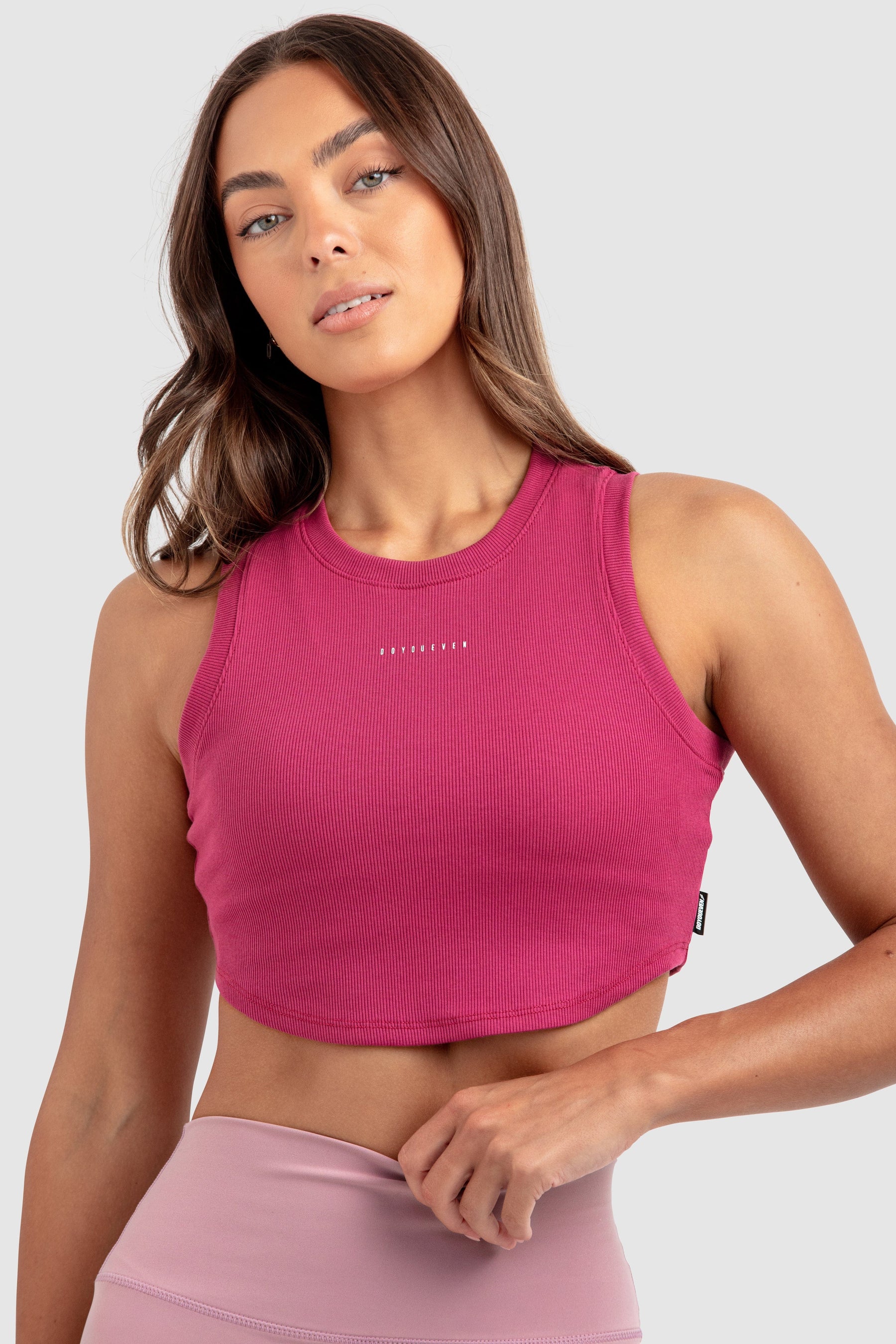 Cropped Regata Feminino Scoop - Rosa Profundo